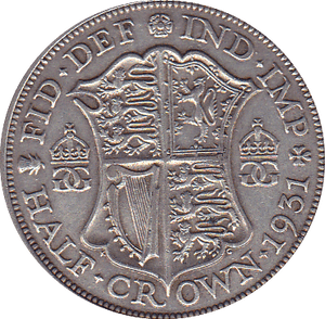 1931 HALFCROWN ( VF ) - Halfcrown - Cambridgeshire Coins