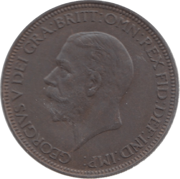1931 HALFPENNY ( UNC ) 25 - Halfpenny - Cambridgeshire Coins