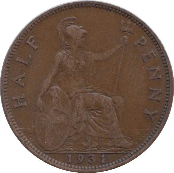 1931 HALFPENNY ( VF ) - HALFPENNY - Cambridgeshire Coins
