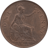 1931 PENNY 1 ( UNC ) 93 - Penny - Cambridgeshire Coins