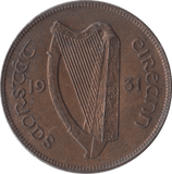 1931 PENNY IRELAND - WORLD COINS - Cambridgeshire Coins