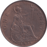 1931 PENNY ( UNC ) - Penny - Cambridgeshire Coins