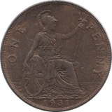 1931 PENNY ( UNC ) - Penny - Cambridgeshire Coins