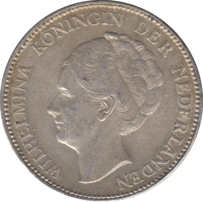 1931 SILVER 1 GULDEN NETHERLANDS - SILVER WORLD COINS - Cambridgeshire Coins