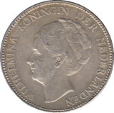 1931 SILVER 1 GULDEN NETHERLANDS - SILVER WORLD COINS - Cambridgeshire Coins