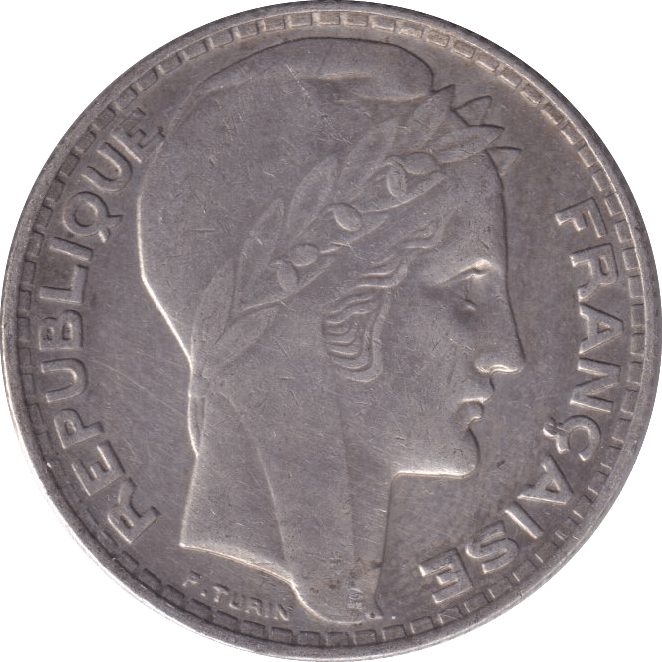 1931 SILVER 10 FRANC FRANCE - SILVER WORLD COINS - Cambridgeshire Coins