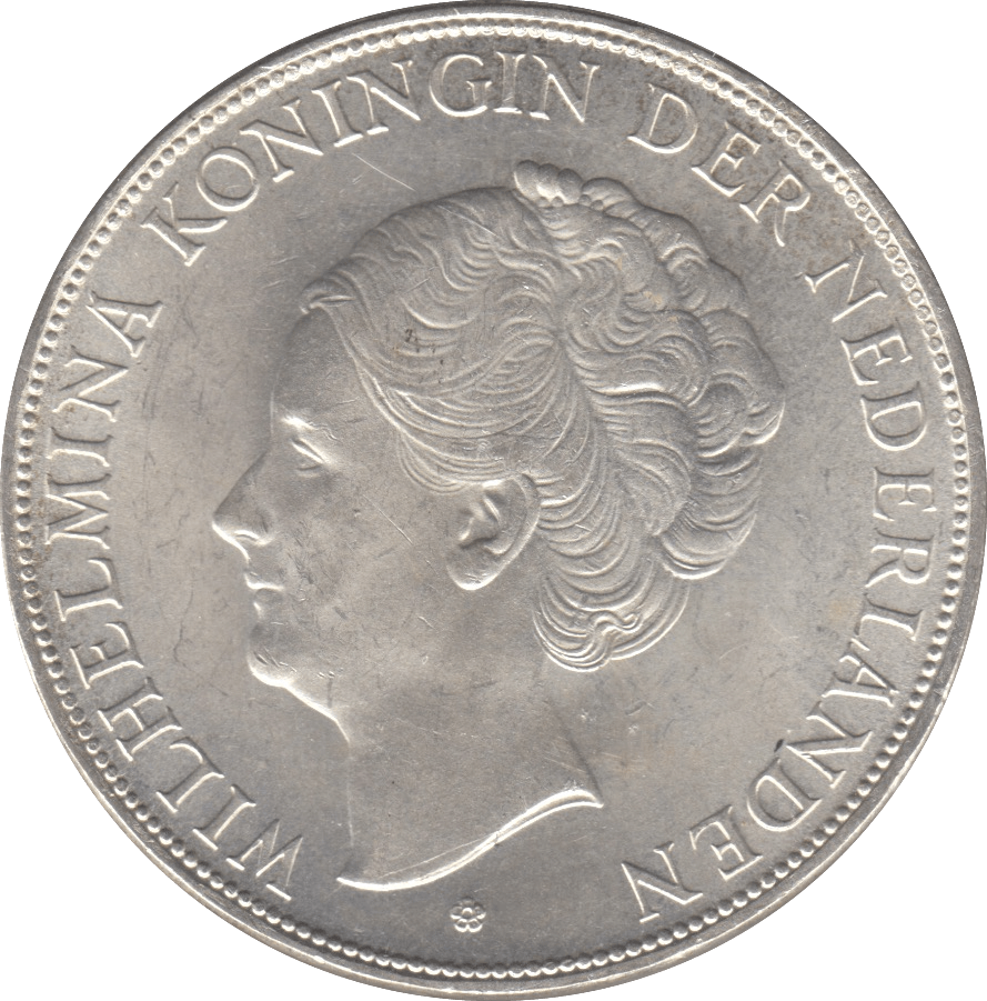 1931 SILVER 2 1/2 GULDEN NETHERLANDS - SILVER WORLD COINS - Cambridgeshire Coins