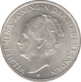 1931 SILVER 2 1/2 GULDEN NETHERLANDS - SILVER WORLD COINS - Cambridgeshire Coins