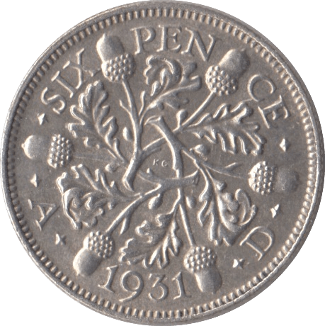 1931 SIXPENCE ( EF ) - Sixpence - Cambridgeshire Coins