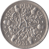 1931 SIXPENCE ( EF ) - Sixpence - Cambridgeshire Coins