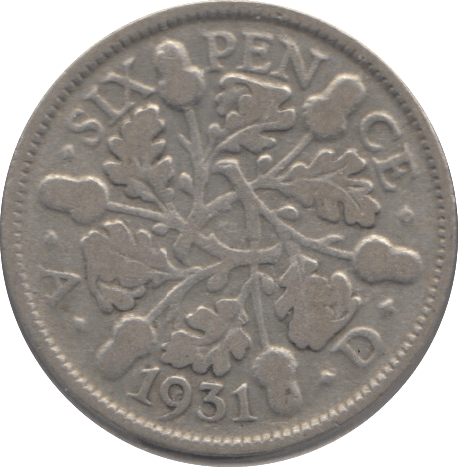 1931 SIXPENCE ( FINE ) 1 - Sixpence - Cambridgeshire Coins