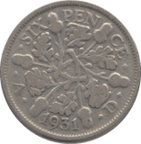 1931 SIXPENCE ( FINE ) 1 - Sixpence - Cambridgeshire Coins