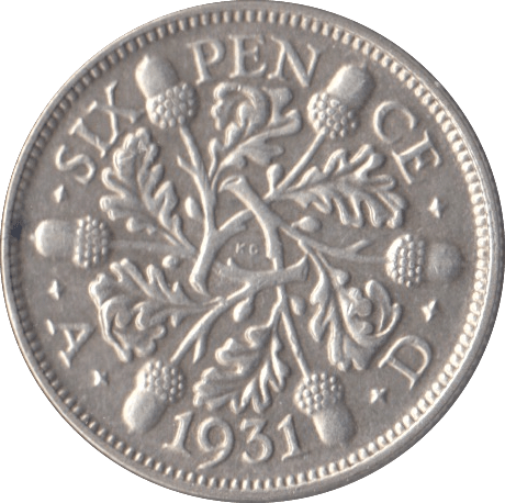 1931 SIXPENCE ( GVF ) - Sixpence - Cambridgeshire Coins