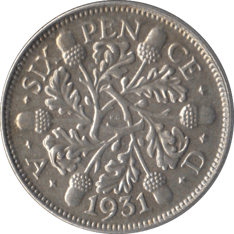 1931 SIXPENCE ( UNC ) - Sixpence - Cambridgeshire Coins