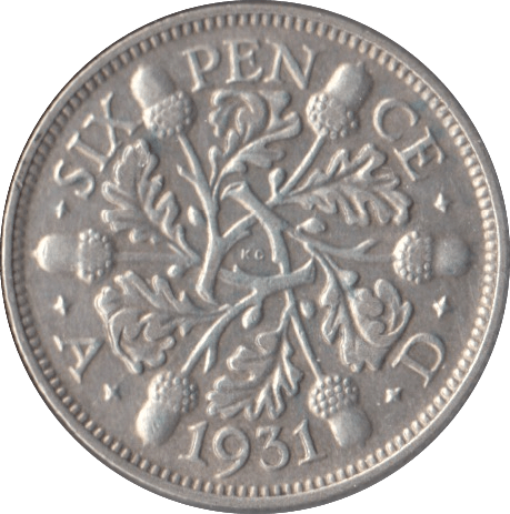 1931 SIXPENCE ( VF ) - Sixpence - Cambridgeshire Coins