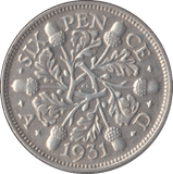 1931 SIXPENCE ( VF ) - Sixpence - Cambridgeshire Coins