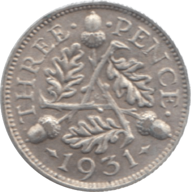 1931 THREEPENCE ( VF ) - Threepence - Cambridgeshire Coins