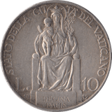 1932 10 LIRA VATICAN CITY - WORLD COINS - Cambridgeshire Coins