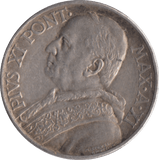1932 10 LIRA VATICAN CITY - WORLD COINS - Cambridgeshire Coins