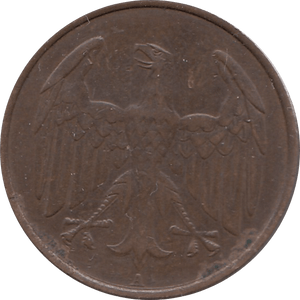 1932 4 PFENNIG GERMANY REF H16 - WORLD COINS - Cambridgeshire Coins