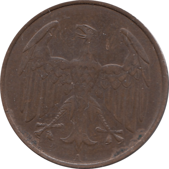 1932 4 PFENNIG GERMANY REF H16 - WORLD COINS - Cambridgeshire Coins