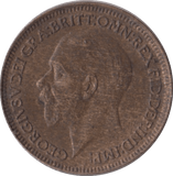 1932 FARTHING ( AUNC ) - Farthing - Cambridgeshire Coins