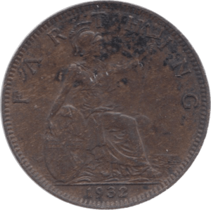 1932 FARTHING ( EF ) 23 - Farthing - Cambridgeshire Coins