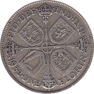 1932 FLORIN ( F ) - Florin - Cambridgeshire Coins