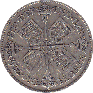 1932 FLORIN ( F ) - Florin - Cambridgeshire Coins