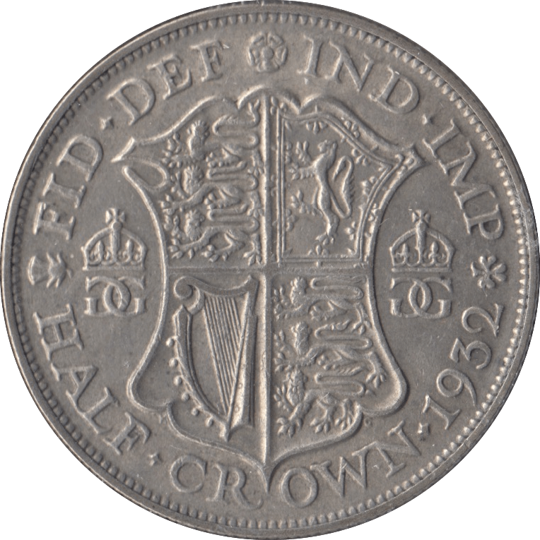 1932 HALFCROWN ( GVF ) - Halfcrown - Cambridgeshire Coins