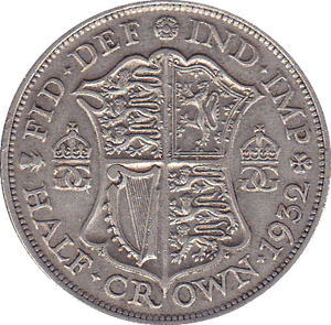 1932 HALFCROWN ( GVF ) - Halfcrown - Cambridgeshire Coins