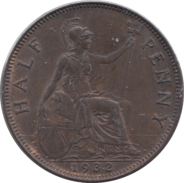 1932 HALFPENNY ( UNC ) - HALFPENNY - Cambridgeshire Coins
