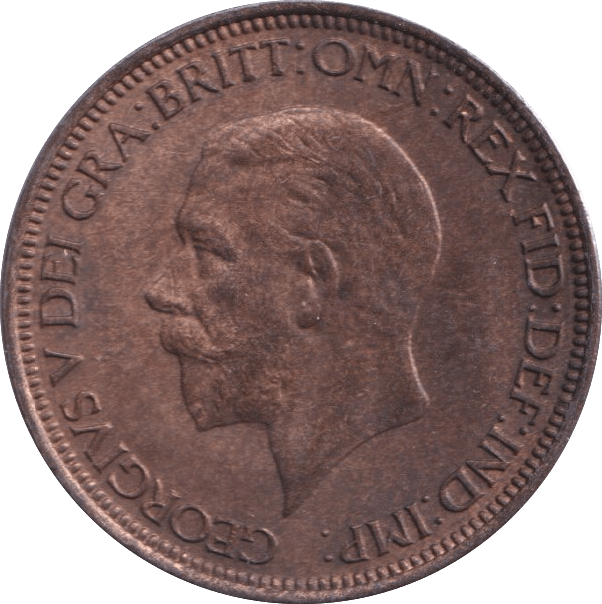 1932 HALFPENNY ( UNC ) - Halfpenny - Cambridgeshire Coins
