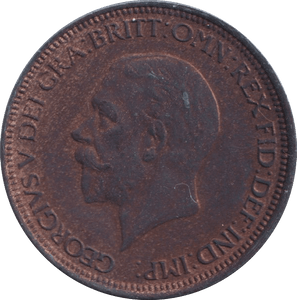 1932 HALFPENNY ( UNC ) - Halfpenny - Cambridgeshire Coins
