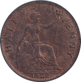 1932 HALFPENNY ( UNC ) - Halfpenny - Cambridgeshire Coins