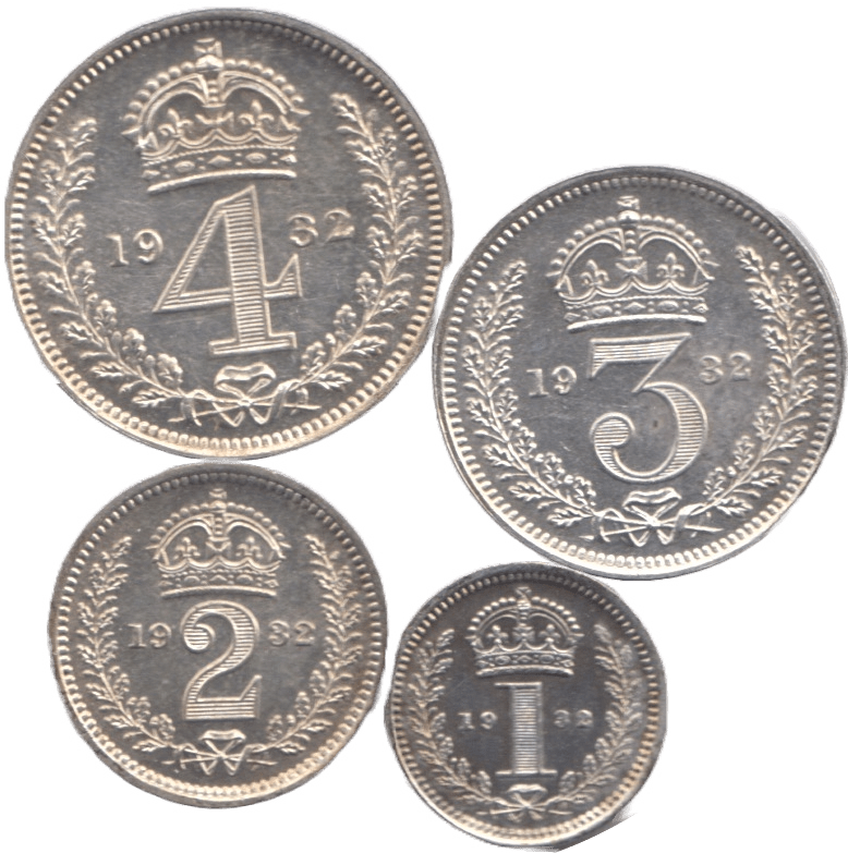 1932 MAUNDY SET GEORGE V - Maundy Set - Cambridgeshire Coins