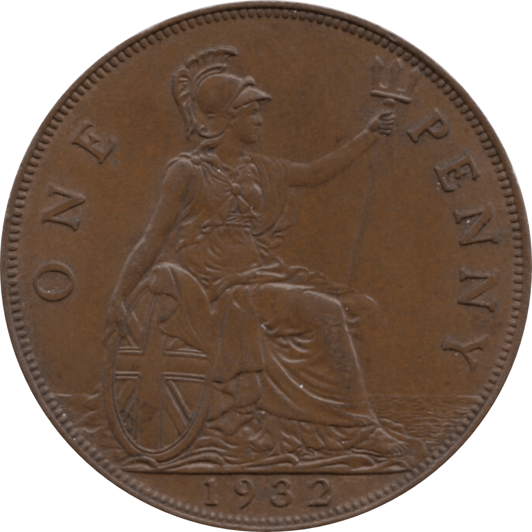 1932 PENNY 1 ( UNC ) 100 - Penny - Cambridgeshire Coins