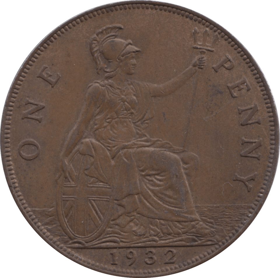 1932 PENNY ( UNC ) 1 - Penny - Cambridgeshire Coins