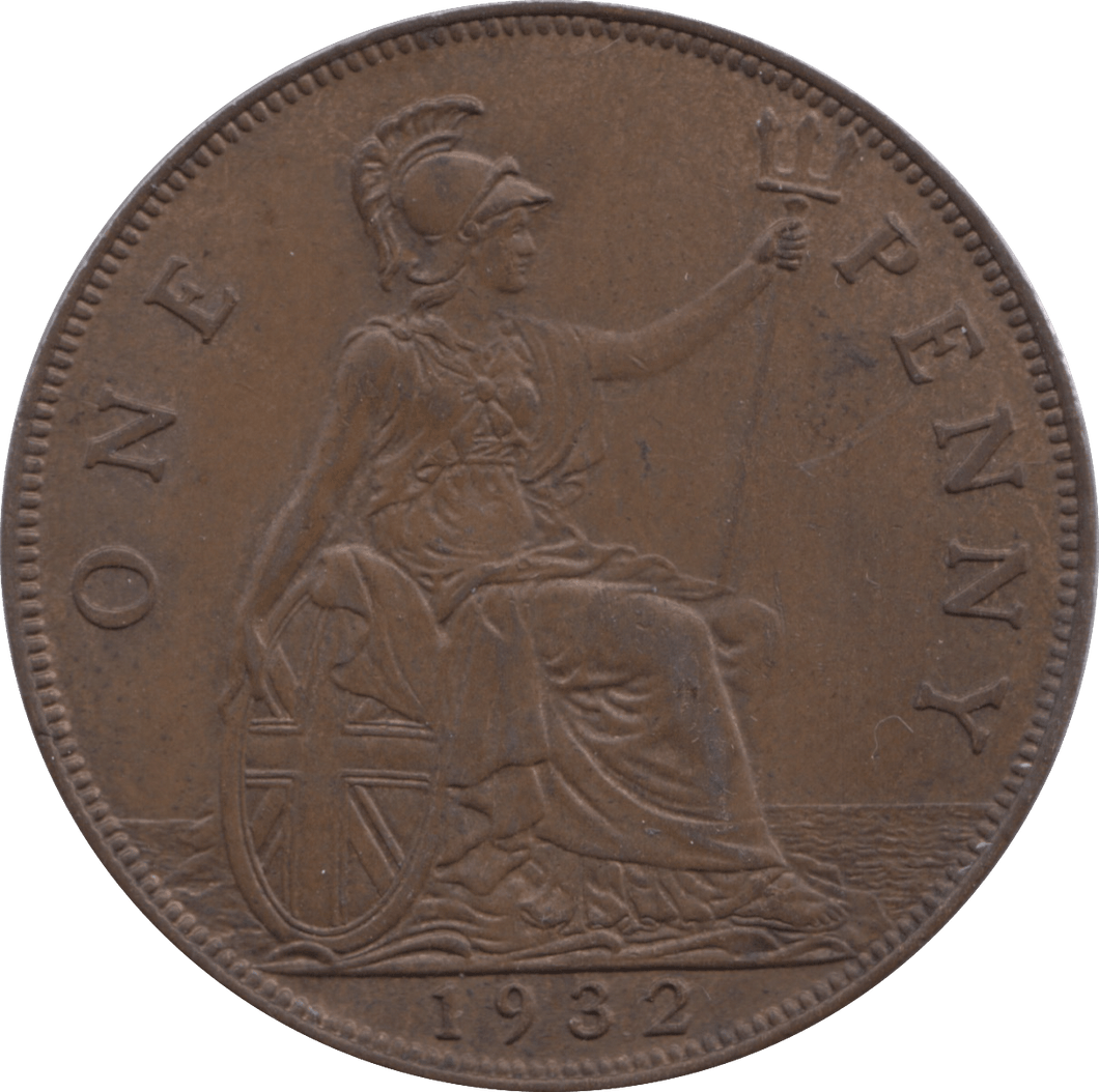 1932 PENNY ( UNC ) 1 - Penny - Cambridgeshire Coins