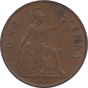 1932 PENNY ( UNC ) - Penny - Cambridgeshire Coins