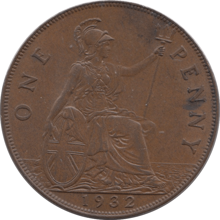 1932 PENNY ( UNC ) - Penny - Cambridgeshire Coins