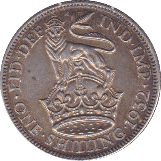 1932 SHILLING ( EF ) A - Shilling - Cambridgeshire Coins