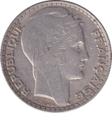 1932 SILVER 10 FRANC FRANCE - SILVER WORLD COINS - Cambridgeshire Coins