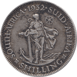 1932 SILVER SHILLING GEORGE V SOUTH AFRICA REF H105 - SILVER WORLD COINS - Cambridgeshire Coins