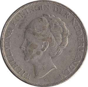 1932 SILVER TWO AND A HALF GUILDER NETHERLANDS - SILVER WORLD COINS - Cambridgeshire Coins