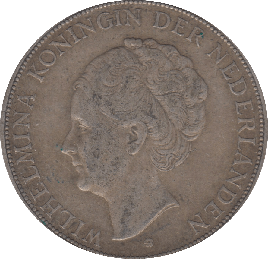 1932 SILVER TWO AND A HALF GUILDER NETHERLANDS - WORLD SILVER COINS - Cambridgeshire Coins