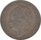 1932 SILVER TWO AND A HALF GUILDER NETHERLANDS - WORLD SILVER COINS - Cambridgeshire Coins