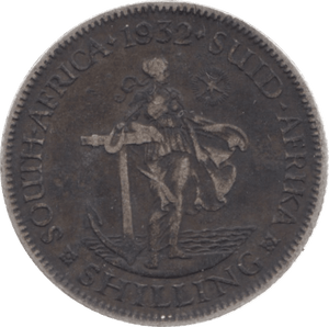 1932 SOUTH AFRICA SHILLING - WORLD COINS - Cambridgeshire Coins