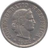 1932 SWITZERLAND 5 RAPPEN - WORLD COINS - Cambridgeshire Coins