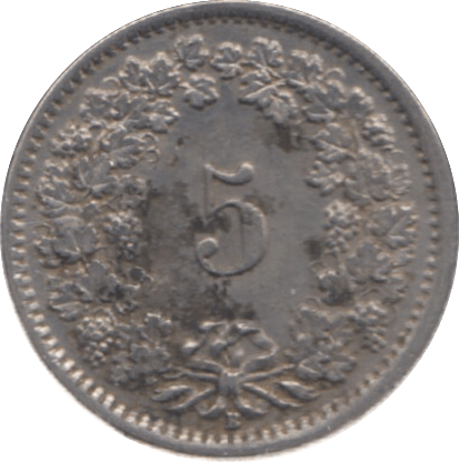 1932 SWITZERLAND 5 RAPPEN - WORLD COINS - Cambridgeshire Coins